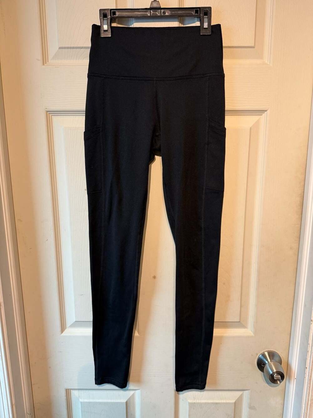 Aerie Leggings Size S Long Black High Rise Pocket Chill Play Move